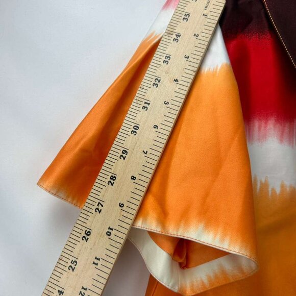 Ellen Tracy Women's XS Gradient Multicolor Short Sleeve Jacket Front Pockets - Picture 6 of 16